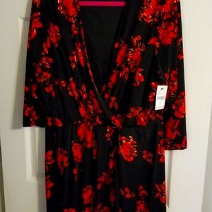 Lane Bryant faux wrap dress 18/20